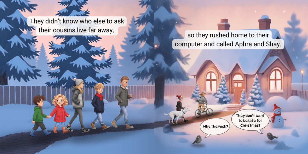Buddy’s Christmas Treat inside page spread 3