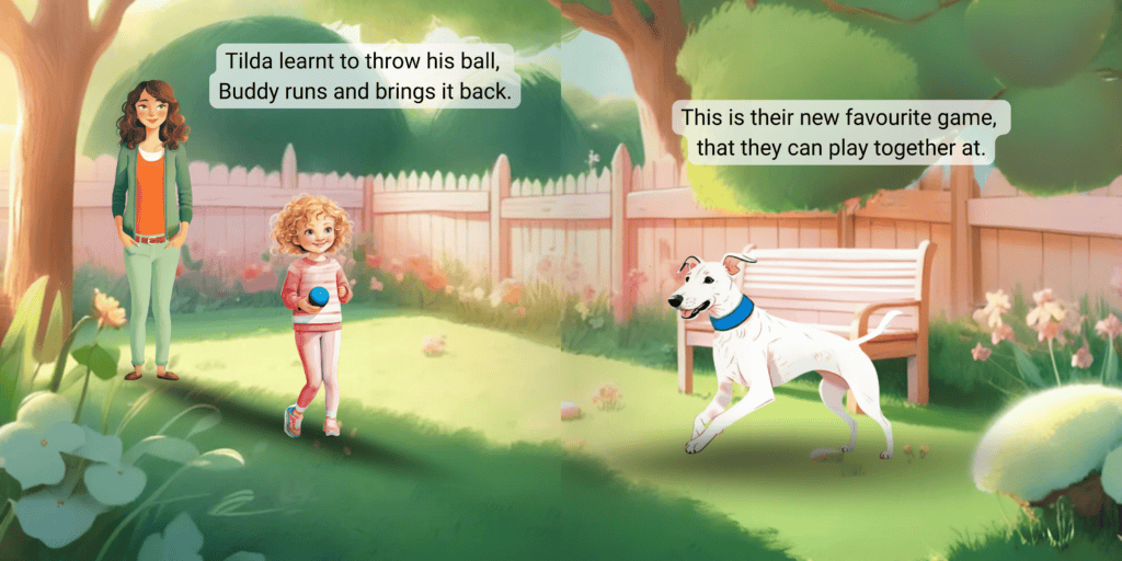 Buddy & Tilda inside page spread 3